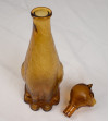 Decantador gato cristal marrón