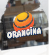 Mirall publicitari ORANGINA