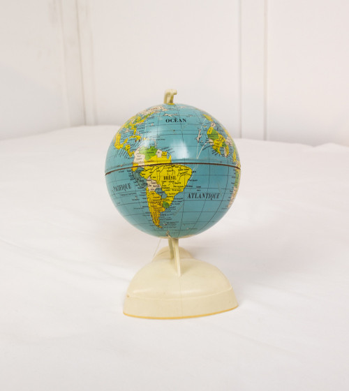 Bola del món amb peu de plàstic