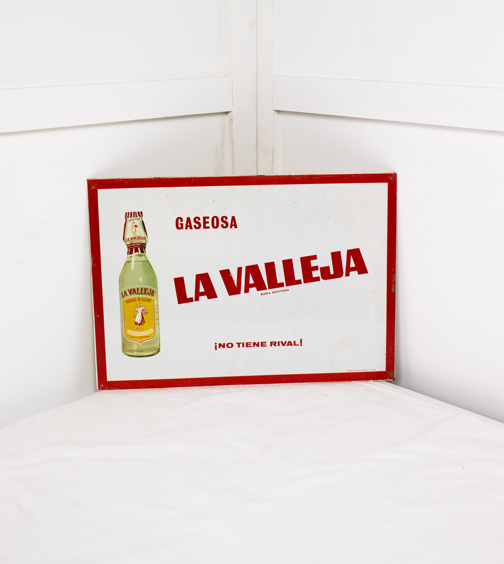 Plaque métallique LA VALLEJA