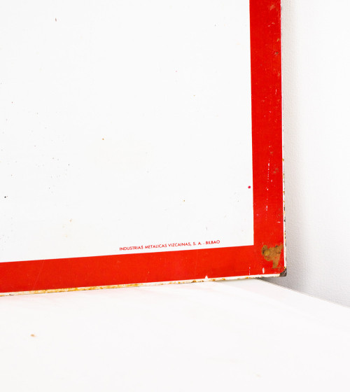 Letrero metálico LA VALLEJA