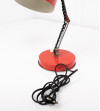 Lampada de taula vermella articulada