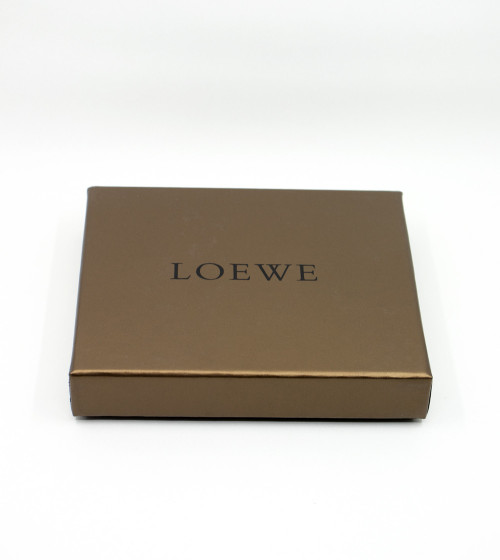 Portefeuille LOEWE en cuir noir avec boîte