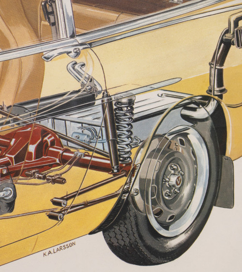 Cartel VOLVO coche 1800 ES