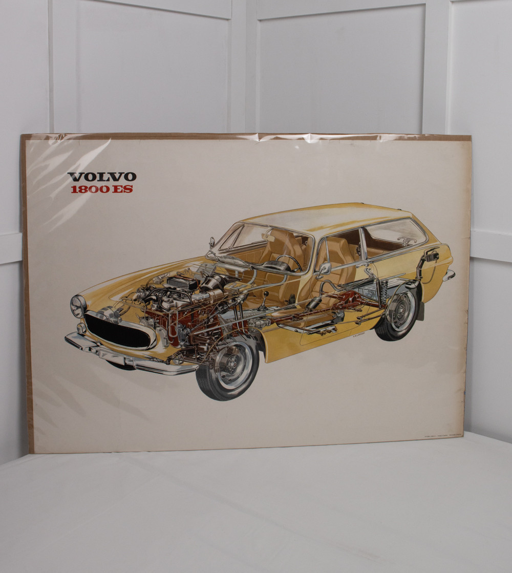 Cartell VOLVO cotxe 1800 ES