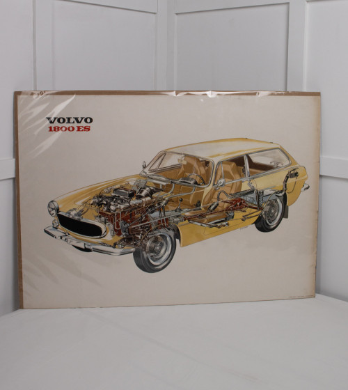 Cartell VOLVO cotxe 1800 ES
