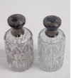 Set of 2 crystal perfume bottles