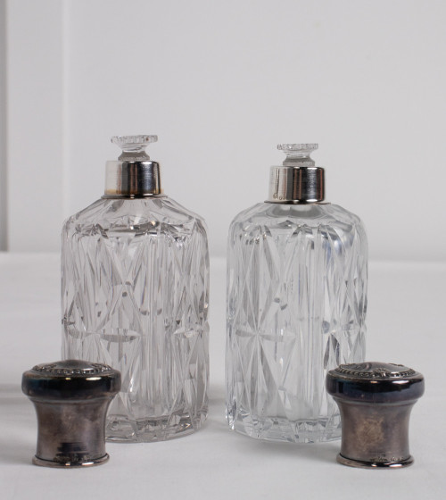 Lot de 2 ampolles de cristall per perfum