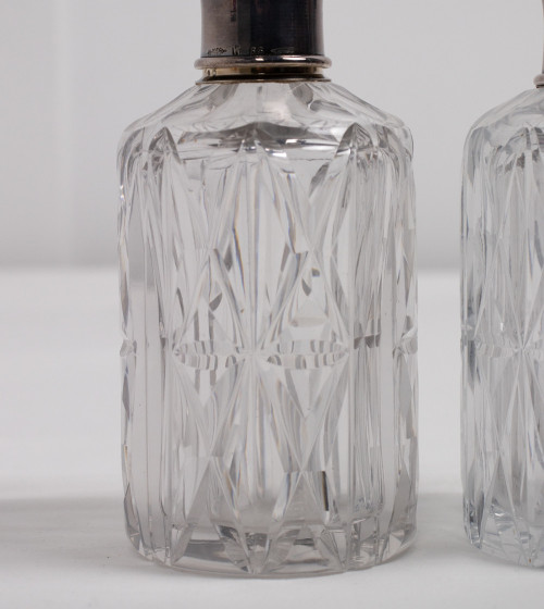 Lote de 2 botellas de cristal por perfume