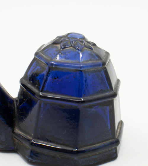 Tintero azul antiguo
