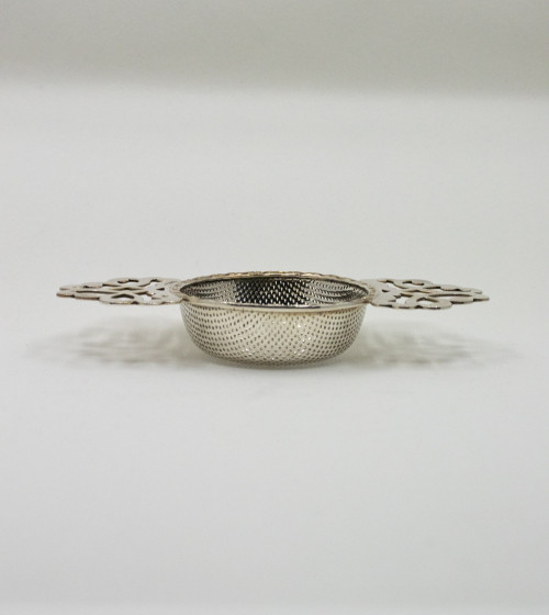Silver tea strainer