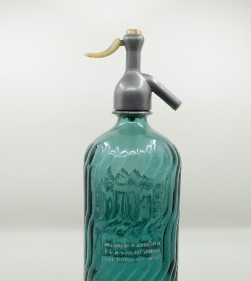 Blue glass siphon CLOTET