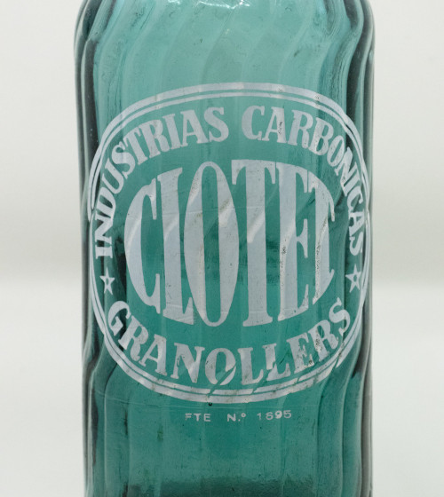 Blue glass siphon CLOTET