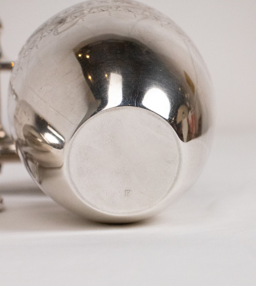 Conjunto plata lechera azucarera, siglo XIX