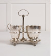 Ensemble pot à lait et sucrier en argent, XIXe siècle