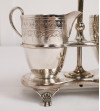 Conjunto plata lechera azucarera, siglo XIX
