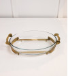 Plateau de présentation en bronze PYREX