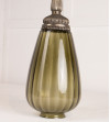 Lampada artdeco vidre fumat i metall