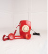 Téléphone mural rouge