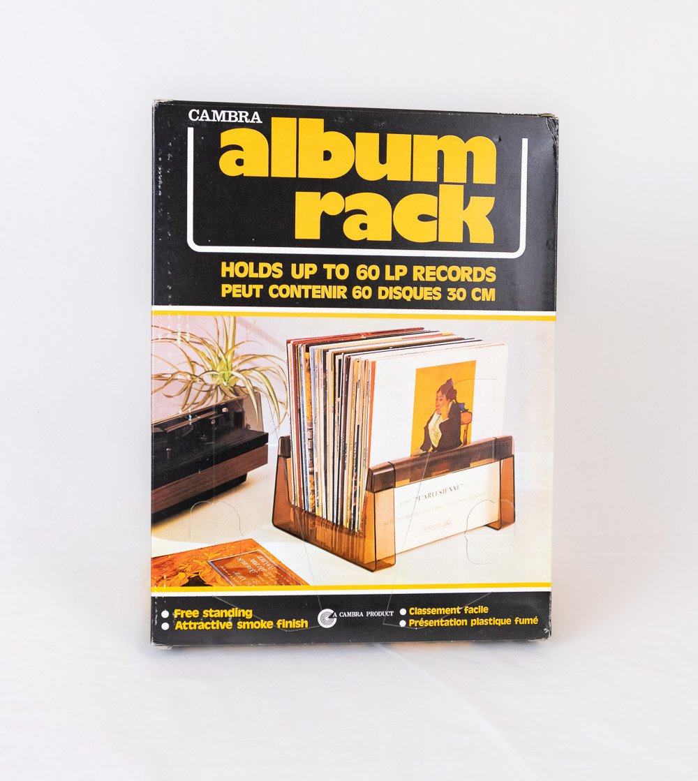 Rack for 33 RPM vinyl records