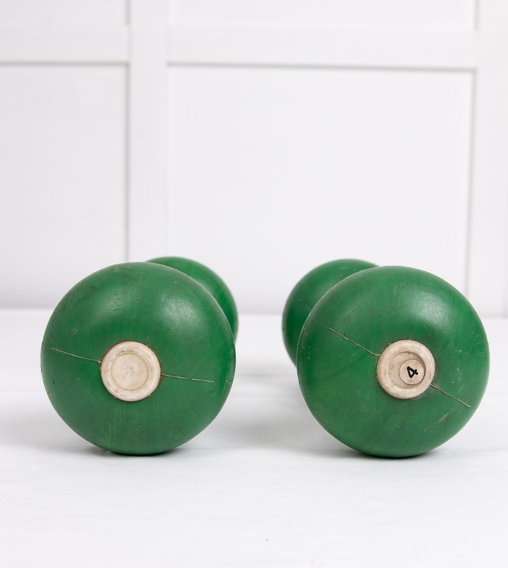 Haltères 4,5kg verts