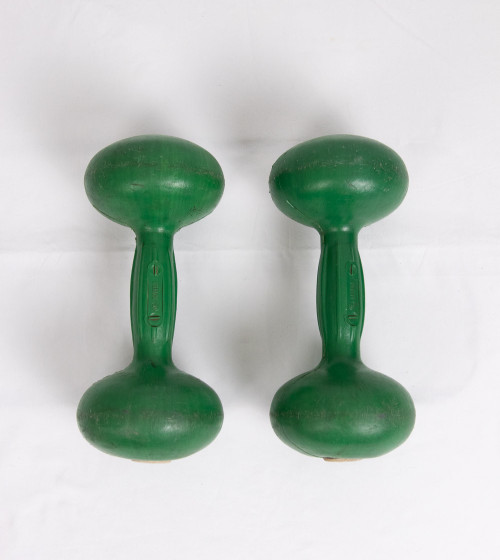 Haltères 4,5kg verts