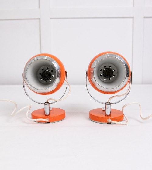 Ensemble de lampes oranges