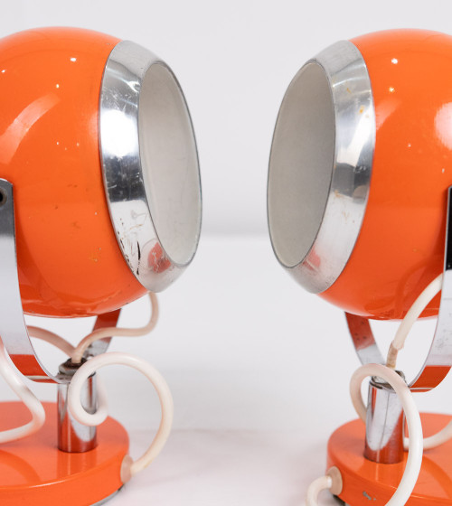 Ensemble de lampes oranges