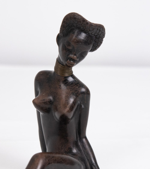 Sculpture en céramique LEOPOLD ANZENGRUBER