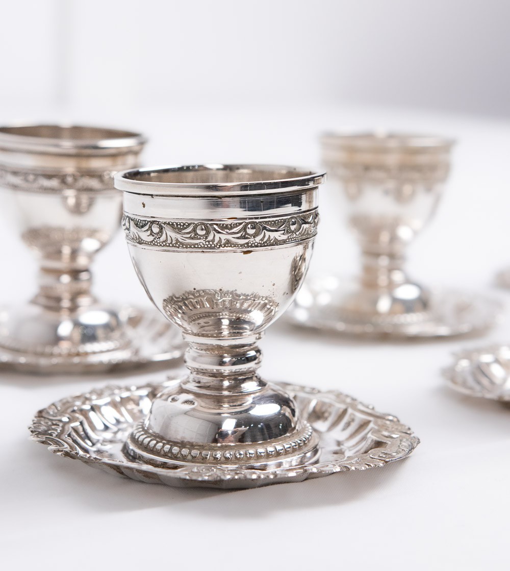 Coquetiers en argent (6 pièces)