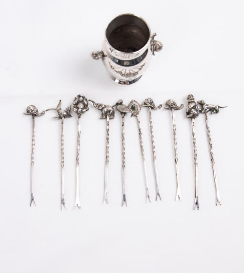 Porte pics en argent