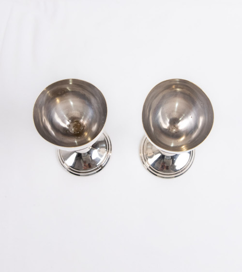 Verres à pied en argent (2 unités)