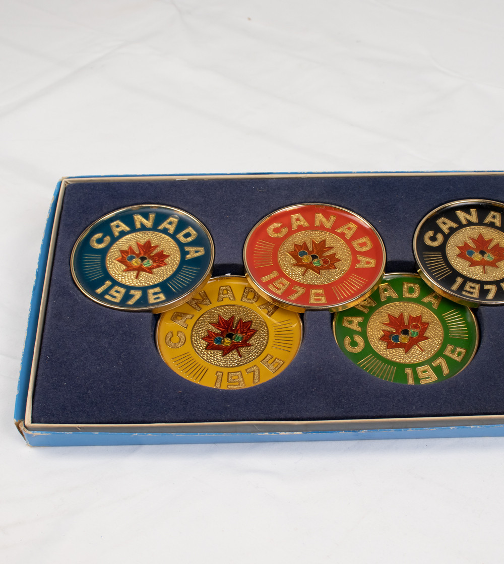 Reposa vasos, juegos olímpicos de verano, Montreal 1976, Canada Reposa vasos, juegos olímpicos de verano, Montreal 1976, Canada